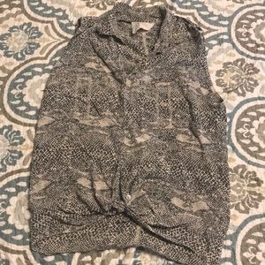 ACACIA Snake Silk Blouse Size small